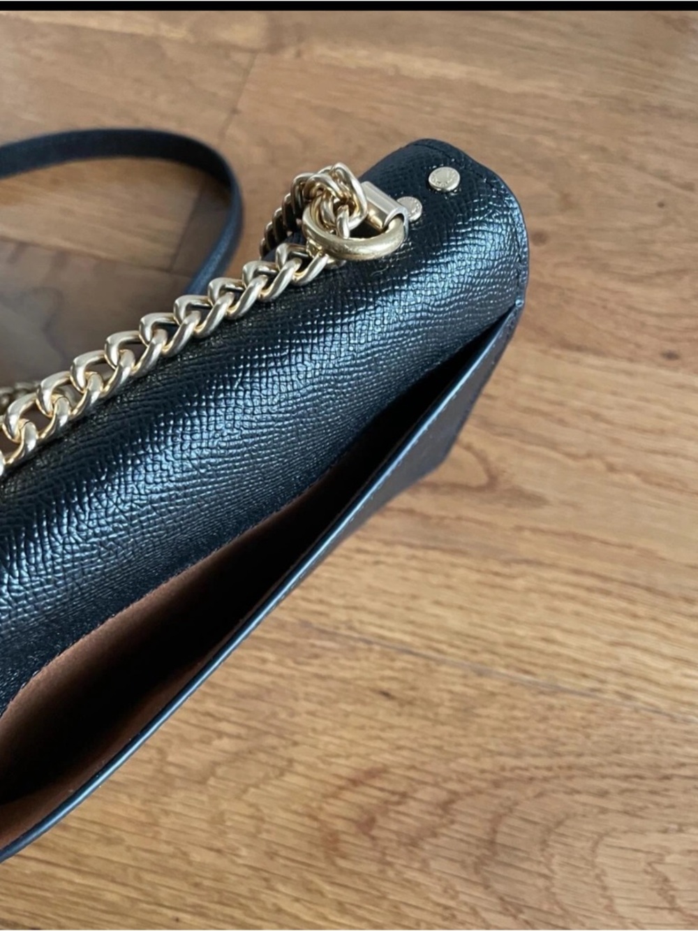 Coach C2222 C9949 Mini Klare Crossbody in black crossgrain leather - Picture 3 of 6